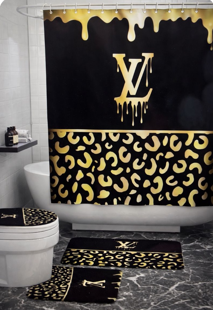 Rideaux de toilette imprime