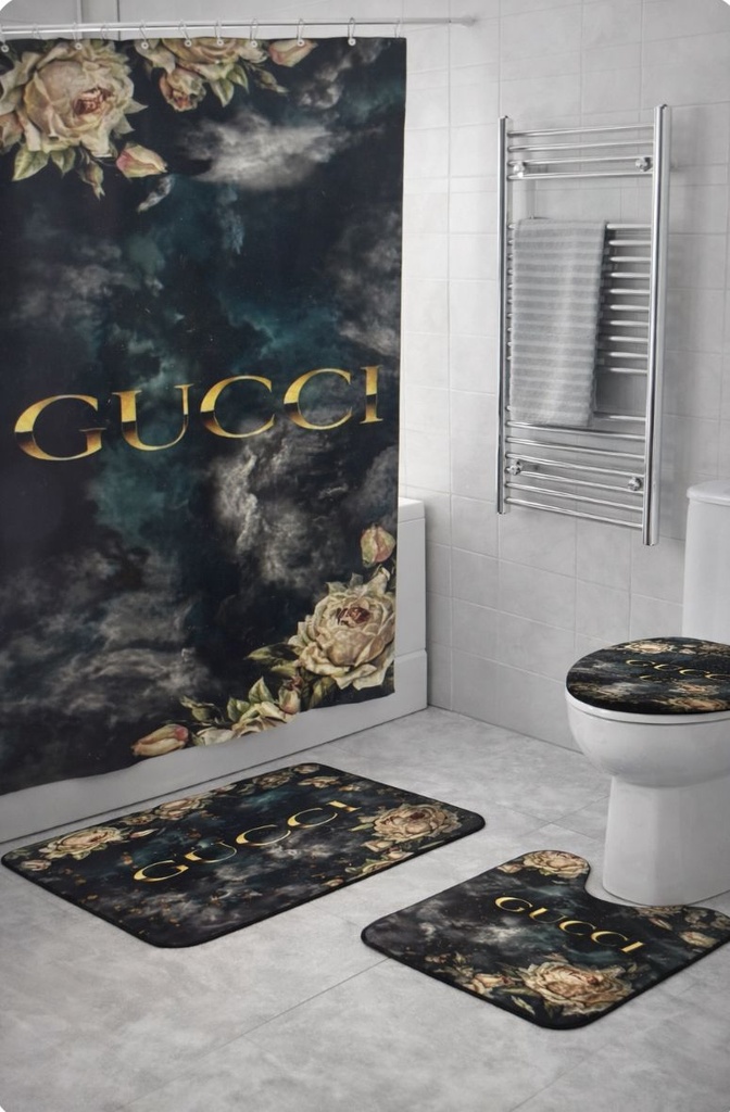 Rideaux de toilette imprime