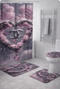 Rideaux de toilette imprime