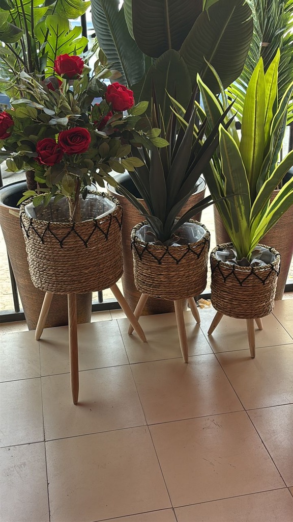 vase en paille GM