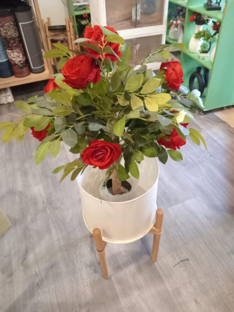[R90009] Vase avec Support en bois